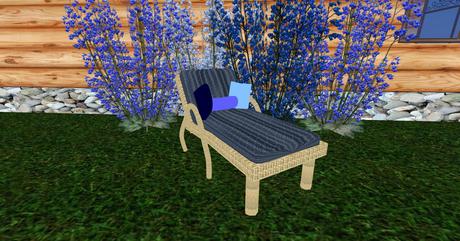 Second Life Marketplace - Sand Colored Wicker Chaise Lounge